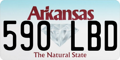 AR license plate 590LBD