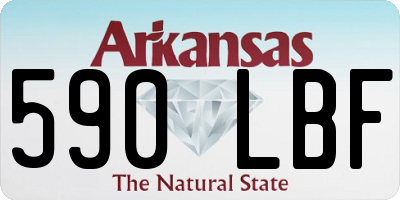 AR license plate 590LBF