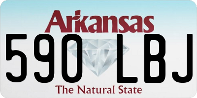 AR license plate 590LBJ