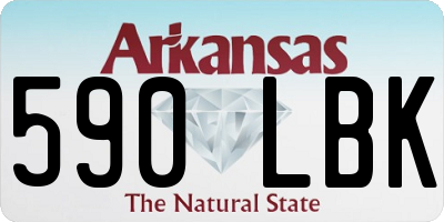AR license plate 590LBK