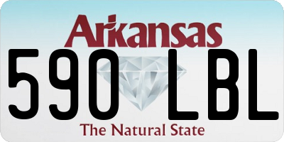 AR license plate 590LBL