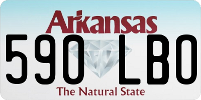 AR license plate 590LBO