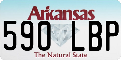 AR license plate 590LBP