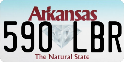 AR license plate 590LBR