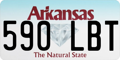 AR license plate 590LBT