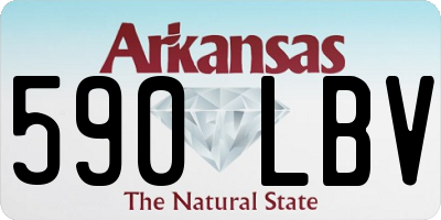 AR license plate 590LBV