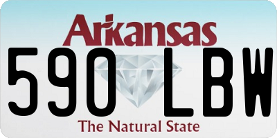 AR license plate 590LBW