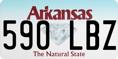AR license plate 590LBZ