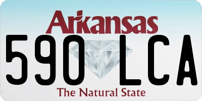 AR license plate 590LCA