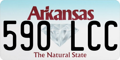 AR license plate 590LCC