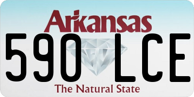 AR license plate 590LCE