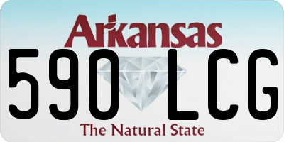AR license plate 590LCG