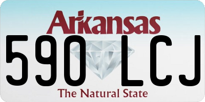 AR license plate 590LCJ