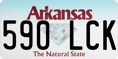 AR license plate 590LCK