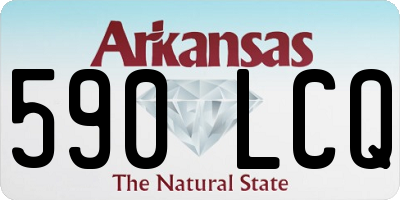 AR license plate 590LCQ