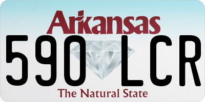 AR license plate 590LCR