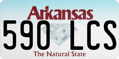 AR license plate 590LCS