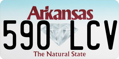 AR license plate 590LCV