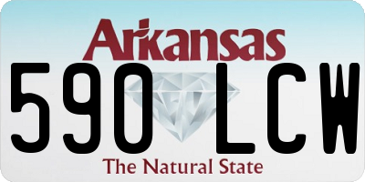 AR license plate 590LCW