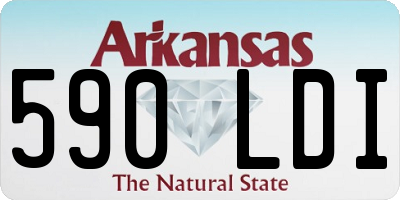 AR license plate 590LDI