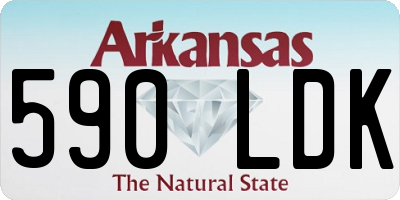 AR license plate 590LDK