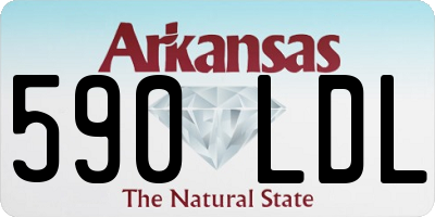AR license plate 590LDL