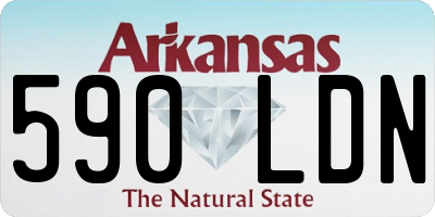 AR license plate 590LDN
