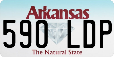 AR license plate 590LDP