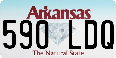 AR license plate 590LDQ
