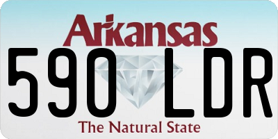 AR license plate 590LDR