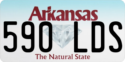 AR license plate 590LDS