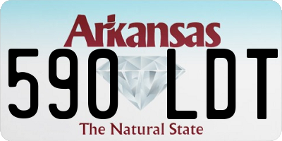 AR license plate 590LDT