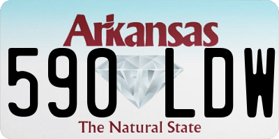 AR license plate 590LDW