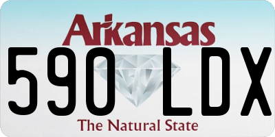 AR license plate 590LDX