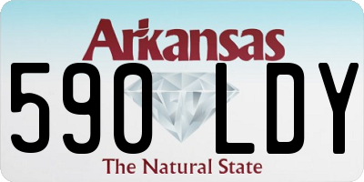 AR license plate 590LDY