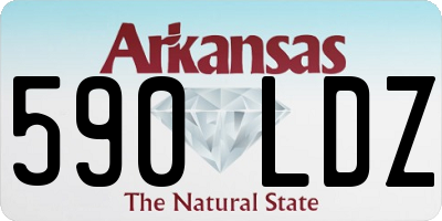 AR license plate 590LDZ