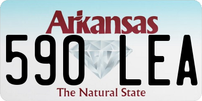 AR license plate 590LEA
