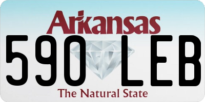 AR license plate 590LEB