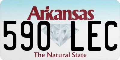AR license plate 590LEC