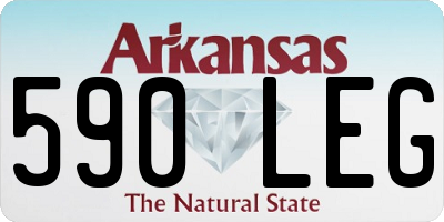 AR license plate 590LEG