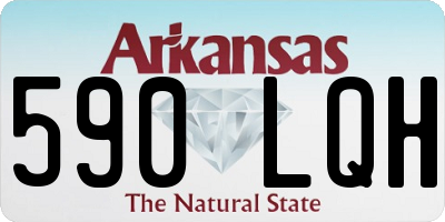 AR license plate 590LQH