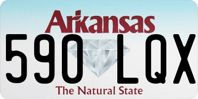 AR license plate 590LQX