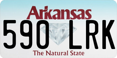 AR license plate 590LRK