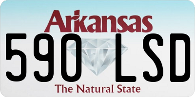 AR license plate 590LSD