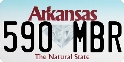 AR license plate 590MBR