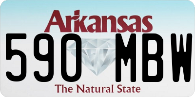 AR license plate 590MBW