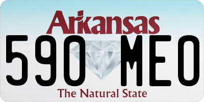 AR license plate 590MEO