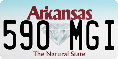 AR license plate 590MGI