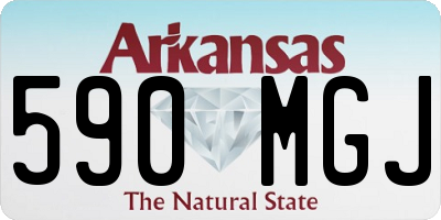 AR license plate 590MGJ