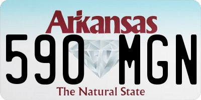 AR license plate 590MGN